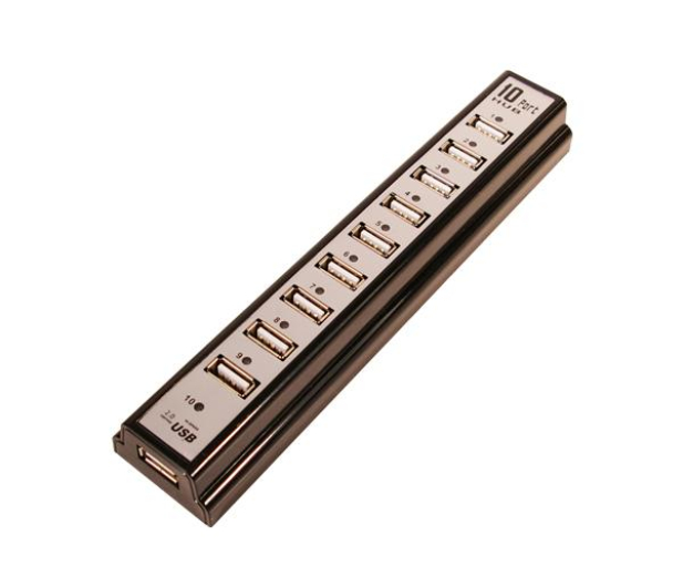 LogiLink HUB USB 2.0 10-portów z zasilaczem  UA0096 - 1402788 - zdjęcie